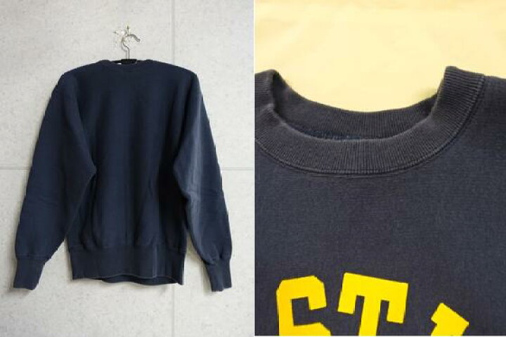 楽天市場】セールChampion 25FW CASTLEプリントリバースウィーブ(青 