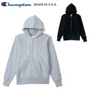 Champion 2024リバースウィーブ(赤タグMADE IN USA) ジップフーデッドスウェットシャツZIPUP裏起毛スウェットパーカーC5-A102☆チャンピオン