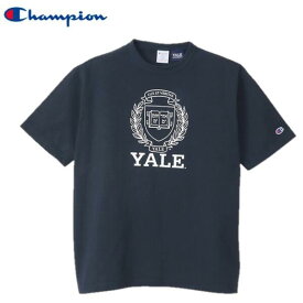 セールChampion (YALE)校章ロゴプリントMADE IN U.S.A.T1011ヘビーウェイトTシャツYale Universityイェール大学(米国製)C5-Z302(ティーテンイレブン)チャンピオン