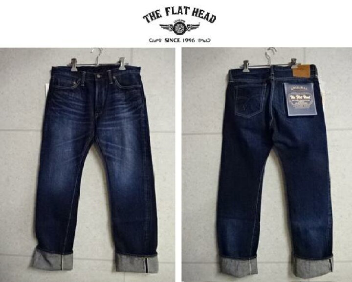 楽天市場】THE FLAT HEAD☆3001ZCリアルエイジド加工ZIPフライ 14.5oz 