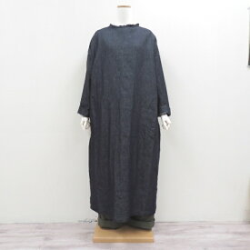 セールLabo ratory ダブルフリルデニムワンピースLA418ラボレイトリーMADE IN JAPAN(日本製)Gauze#