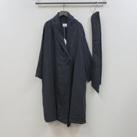 セール Honnete別注製品染めショールカラーロングローブ（ハオリコート）Shawl Collar Long Robe 　HO-21SS-CO6　　Oversized Pocket Shirt[オネット]