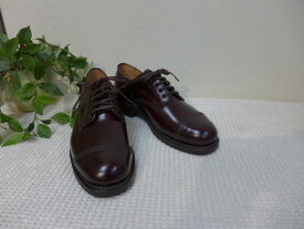 【SANDERS】1168R　MILITARY DERBY SHOE Burgundyラバーソール バーガンディ（ボルドー）(サンダース)