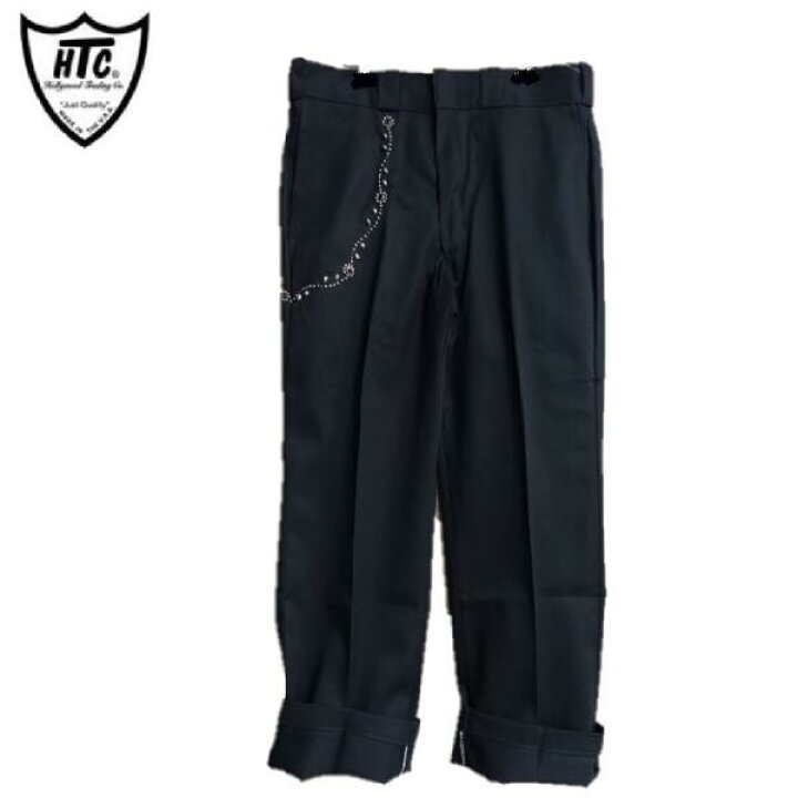 楽天市場】HTC x Dickies ウォレットチェーンスタッズカスタムパンツ 