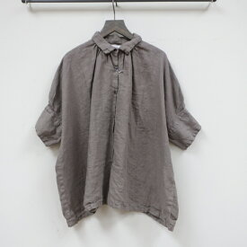 Honnete H/SLV Gather Shirts・HO-24SS-S2リネンギャザーブラウス[オネット]