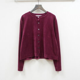 セールGRANDMA MAMA DAUGHTERベロアショートカーディガン　GC2436641(グランマ ママ ドーター)　MADE IN JAPAN(日本製)