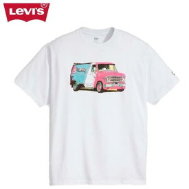 Levi'sリーバイス Denim MachineヴィンテージグラフィックプリントメンズTシャツVINTAGE FIT GRAPHIC TEE DENIM MACHINE WHITE 873730114(リーヴァイス)