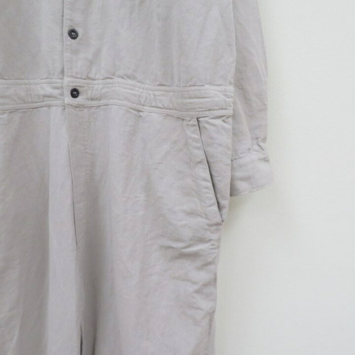 楽天市場】HTS綿麻オーバーダイオールインワンCOTTON LINEN PLAIN