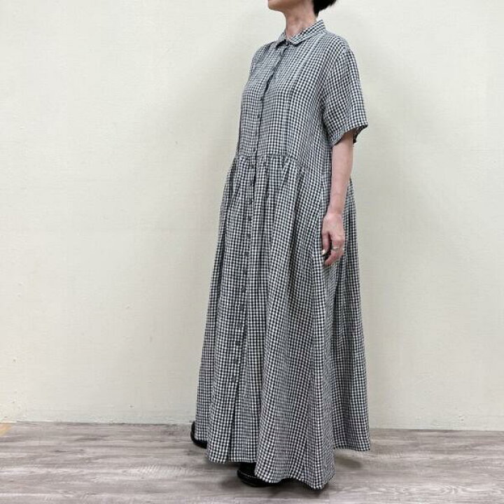 楽天市場】SOILレギュラーカラーショートスリーブドレス(ワンピース 
