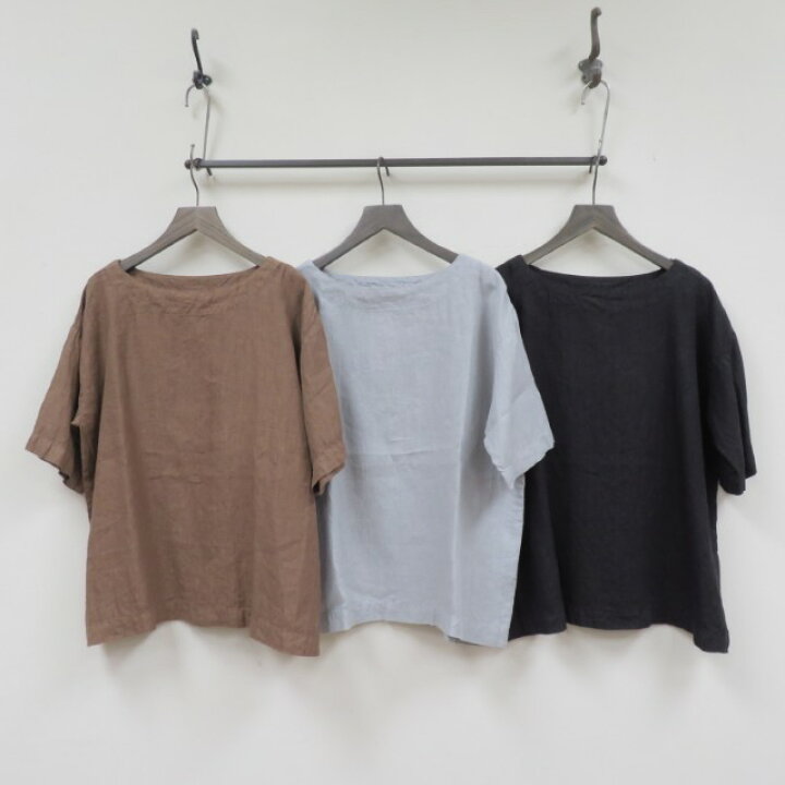 楽天市場】ARMENリネンボートネックプルオーバーシャツ(ブラウス)LINEN 