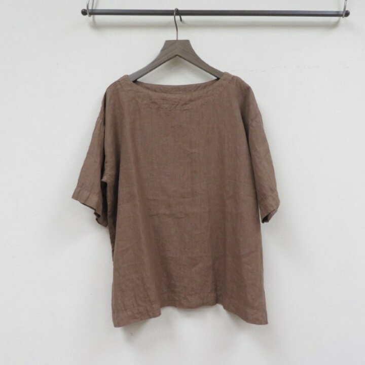 楽天市場】ARMENリネンボートネックプルオーバーシャツ(ブラウス)LINEN 