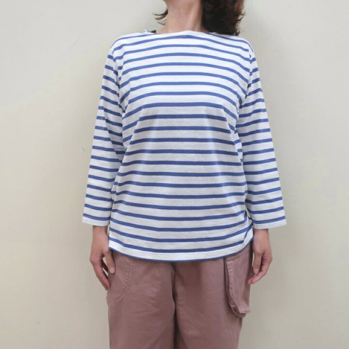 楽天市場】NATURAL LAUNDRYトラッド天竺ボーダーバスクTシャツ7221C 
