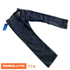 RESOLUTE モデルNo.714 大戦モデルジーンズ(ワンウォッシュ)ウエスト位置高めヒップコンシャスなシルエット★（リゾルト）