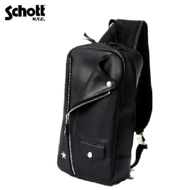楽天市場】Schott ワンスターライダーススリングバッグ(ワンショルダー 