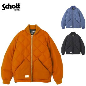 セールSchott キルティングダウンジャケットQUILTED DOWN JACKETキルテッドダウンジャケット 7823253005 Schottショット