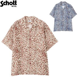 Schott 「レオパード」ヒョウ柄レーヨンシャツRAYON SHIRT "LEOPARD” 7824123008(ショット)