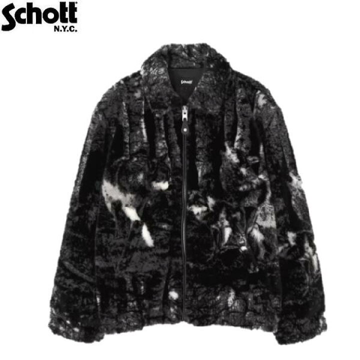 楽天市場】セールSchott ウルフ柄ファージャケット FAR JACKET 