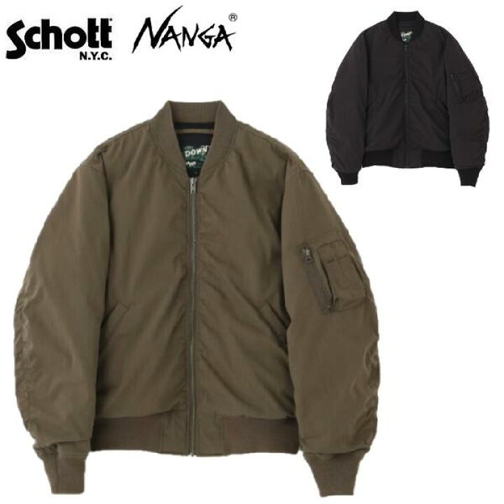 楽天市場】Schott x NANGAナンガコラボヒノックMA-1ダウンジャケット 