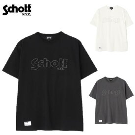 Schott 「BASIC LOGO」プリントTシャツT-SHIRT ベーシックロゴ 7824934002 ショット