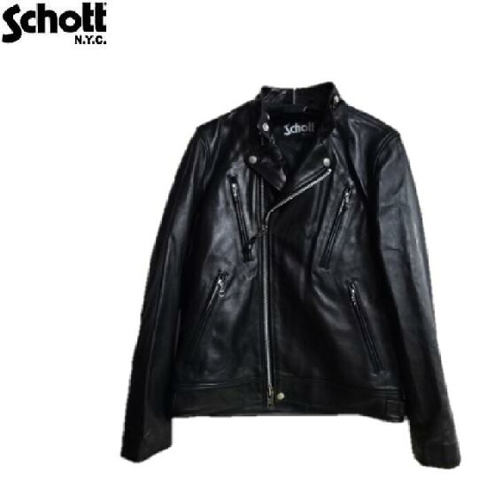 楽天市場】Schott レザーダブルブレストライダースNEW DOUBLE BREST 