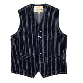 SUGAR CANE 9ozウォバッシュストライプワークベストWABASH STRIPE WORK VEST(シュガーケーン)SC12654【smtb-k】