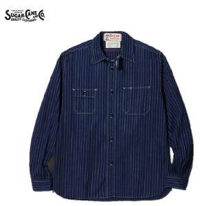 SUGAR CANE FICTION ROMANCE EHobVXgCv[NVcMADE IN JAPAN 8.5oz. WABASH STRIPE WORK SHIRT SC25551AiVK[P[tBNV}Xj({)