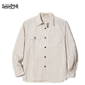 SUGAR CANE FICTION ROMANCE zCgEHobVXgCv[NVc({)8.5oz. WHITE WABASH WORK SHIRT SC27076iVK[P[tBNV}X)MADE IN JAPAN