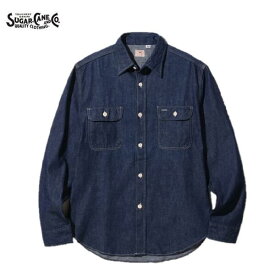 SUGAR CANE 定番ブルーデニムワークシャツ(日本製)BLUE DENIM WORK SHIRT SC27852（シュガーケーン)MADE IN JAPAN日本製