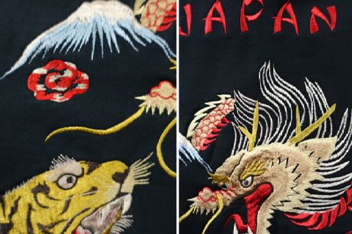 楽天市場】テーラー東洋「DRAGON & TIGER」刺繍スカジップスウェット