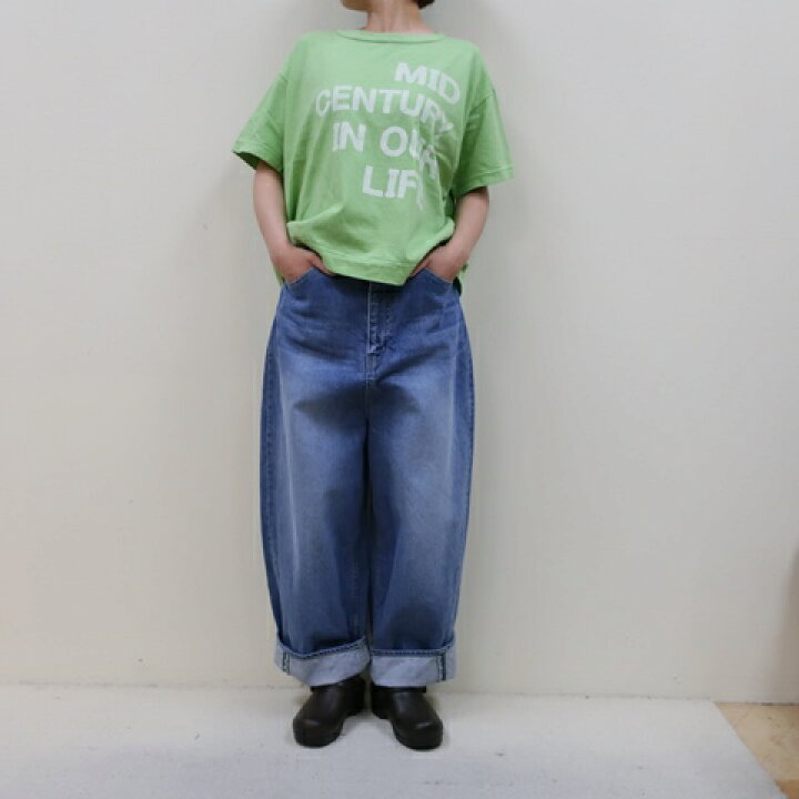 楽天市場】tumugu:12OZヴィンテージデニム ワイドパンツ♪ TB19140-C 