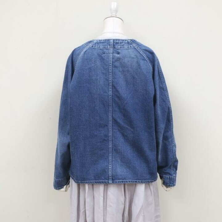 楽天市場】Veritecoeur LIMITEDノーカラーデニムカバーオール 
