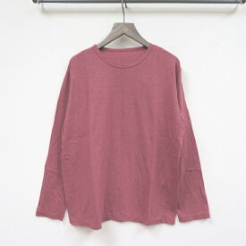 Vlas Blomme12104034★Cotton Silk Soft 天竺 ラウンドネック長袖TシャツMADE IN JAPAN(日本製)(ヴラス ブラム)