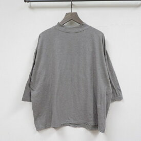 Vlas Blomme12105034 ★Cotton Silk Soft 天竺 モックネック7分袖TシャツMADE IN JAPAN(日本製)(ヴラス ブラム)