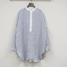 Vlas Blomme★Linen Stripe　チュニックシャツ　13114044(ヴラス ブラム) MADE IN JAPAN(日本製)