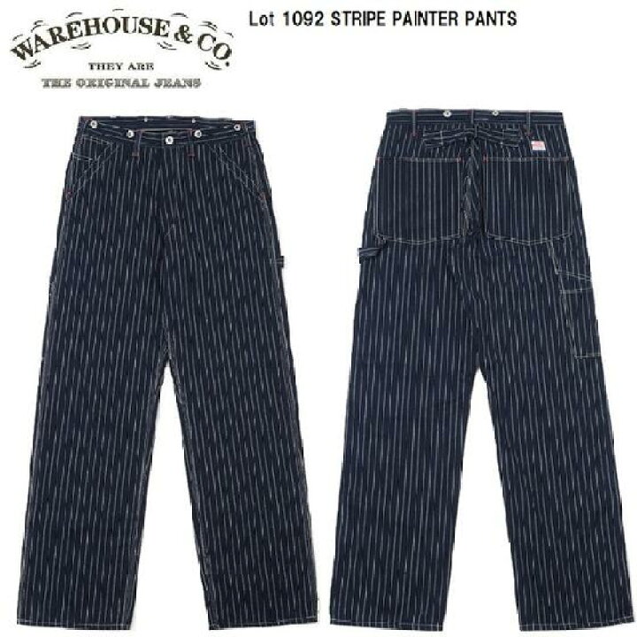 楽天市場】WAREHOUSE Lot 1092ストライプペインターパンツ STRIPE 