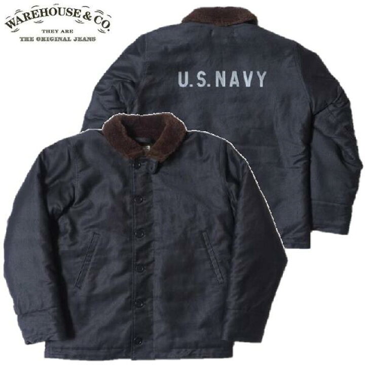楽天市場】WAREHOUSE Lot 2181 U.S.NAVYバックプリント有 N-1デッキ 
