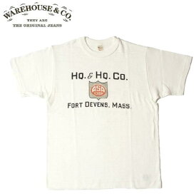 WAREHOUSE Lot 4601「HQ.&HQ.CO.」プリントTシャツ（ウエアハウス）WARE HOUSE【ウェアハウス】MADE IN JAPAN日本製