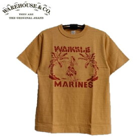 WAREHOUSE Lot 4601「WAIKELE」プリントTシャツWHTS-24SS029（ウエアハウス）WARE HOUSE【ウェアハウス】MADE IN JAPAN日本製