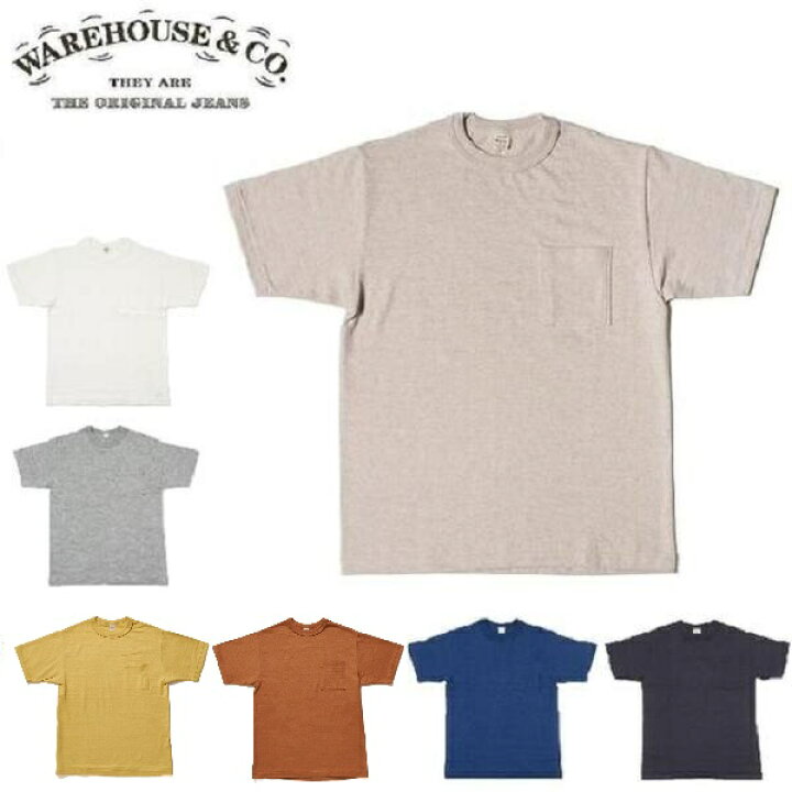 楽天市場】WAREHOUSE(2026)Lot 4601 PocketポケットTシャツWHTS 