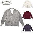 WAREHOUSE Lot.4984本針スウェットカーディガンDUCK DIGGER Sweat Cardigan（ウエアハウス）WARE HOUSE【ウェアハウス】