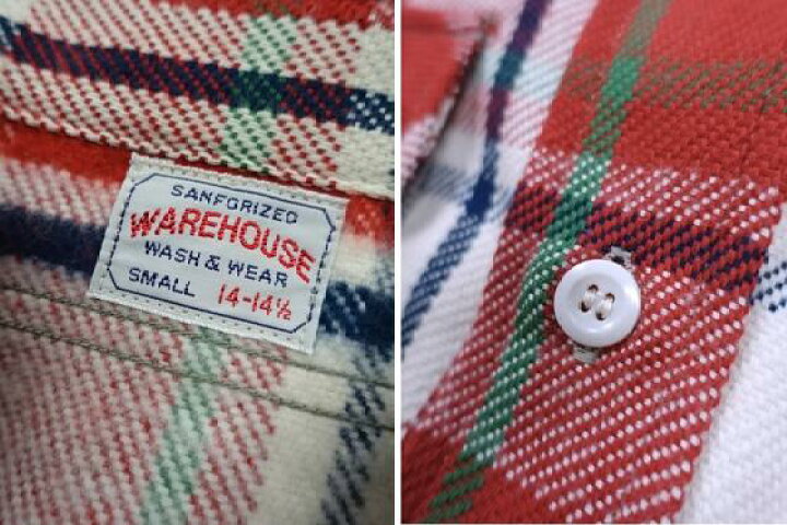 楽天市場】WAREHOUSE Lot 3104 C柄2025フランネルシャツ(NON WASH 