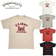 WAREHOUSE Lot 4601「FORT WORDEN」フロッキープリントTシャツ（ウエアハウス）WARE HOUSE【ウェアハウス…
