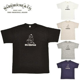 Yusuke Hanai × WAREHOUSE & Co.Lot 4601「THE SITTING BILLIKENMAN」ビリケンプリントTシャツ（ウエアハウス）WARE HOUSE【ウェアハウス】MADE IN JAPAN日本製