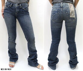 ●Silver　jeans　シルバージーンズ　※色焼けあり　ストレッチブーツカット　OAKLEY　(MEDIUM　WASH)