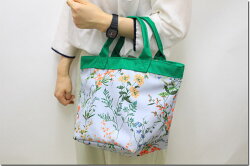 ●glanta【グレンタ】「glanta」野花の小径プリントランチトートバックスーパーハッカHAKKA04070583