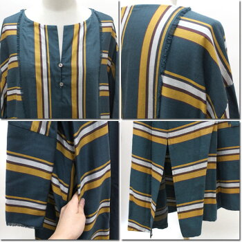 【15%OFFクーポン2月19日11:59まで】●Johnbull【ジョンブル】マルチストライプワンピースAW745