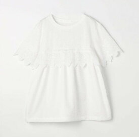 ●nicole　white【ニコルホワイト】　ケミカルレースTEE　半袖Tシャツ　3205-9012
