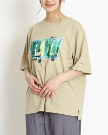 ●SUPER　HAKKA　【スーパーハッカ】　さわ　「森へ」　プリント&刺繍Tシャツ　半袖　34951132