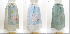 ●快晴堂　【かいせいどう】　Girl's　カロハプリント　セーリング柄カロハスカート　41SK-72