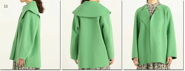 Ballsey ボールジィ ウールビーバーメルトンビッグカラーコート 